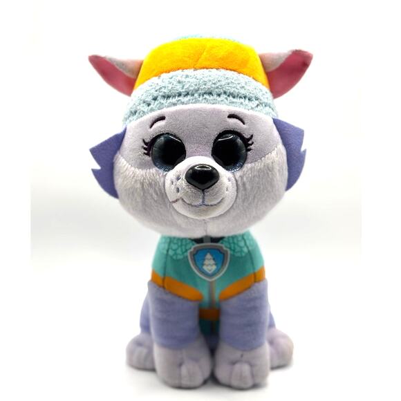 TY Beanie Boos PAW PATROL Stuffed Animal EVEREST 10" Nickelodeon No Tag - Picture 1 of 6